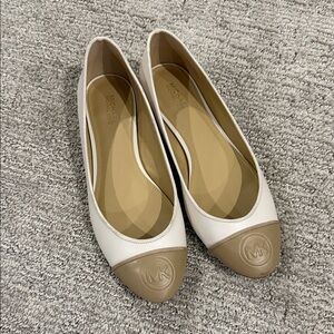 Michael Kors Cream and Tan Women's Loafers